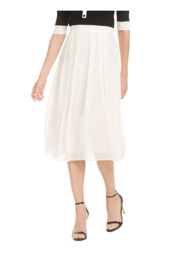 Anne Klein Pleated A Line Midi Skirt